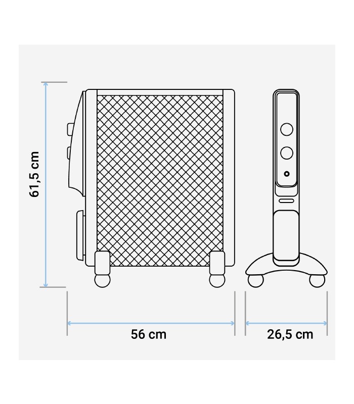 RADIADOR MICA U.BLUE 2020 UMICA2000 2000W NGR RUE